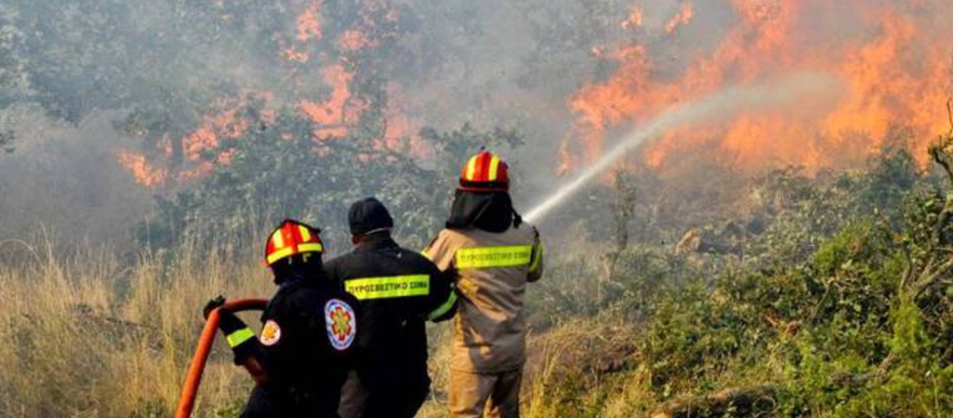 Δείτε τον χάρτη πρόβλεψης κινδύνου πυρκαγιάς για την Δευτέρα 31/7 (φωτό)